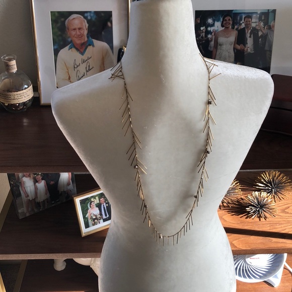 Banana Republic gold Fringe Necklace - Long - Picture 3 of 5